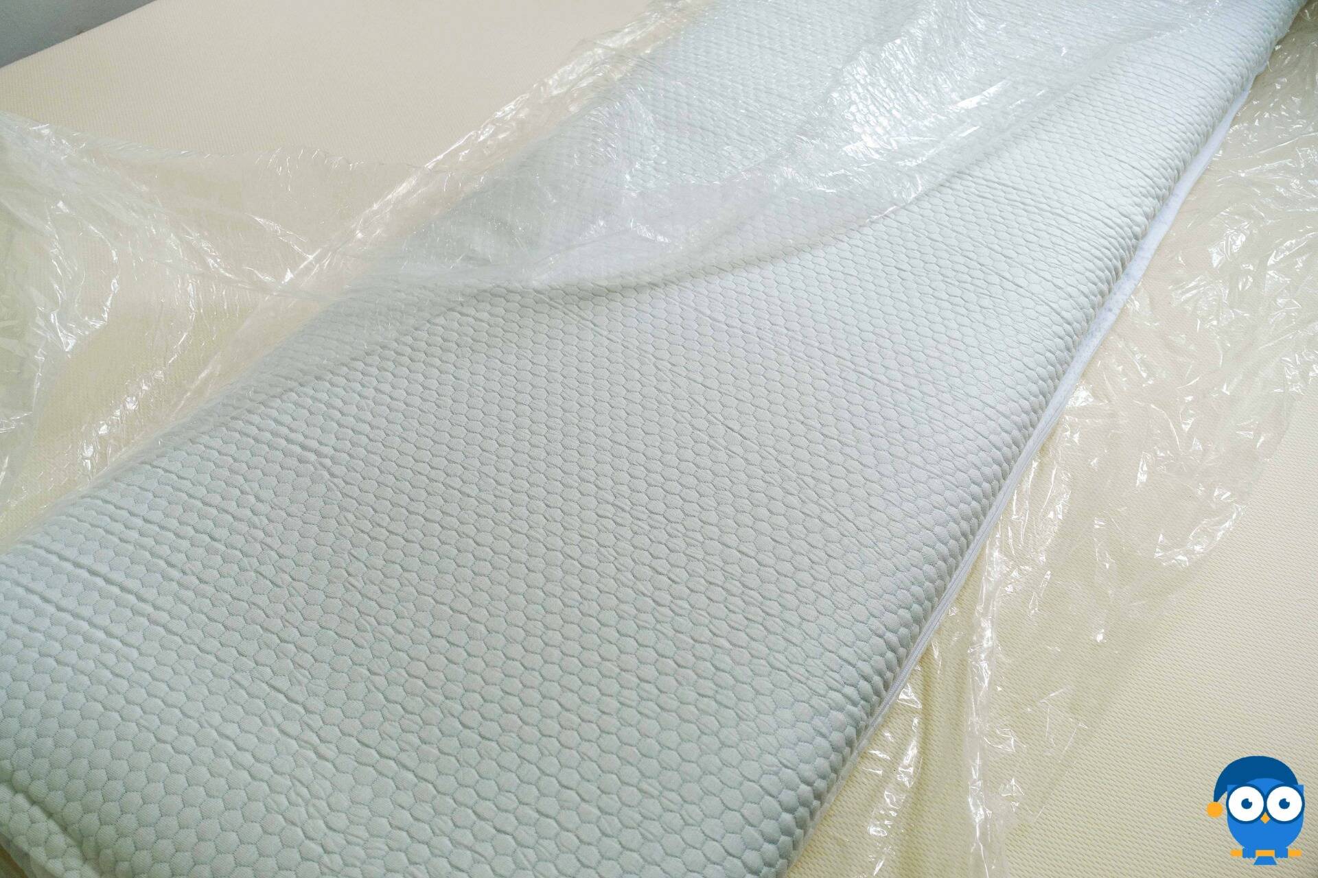 Cutting plastic off the unrolled Panda topper